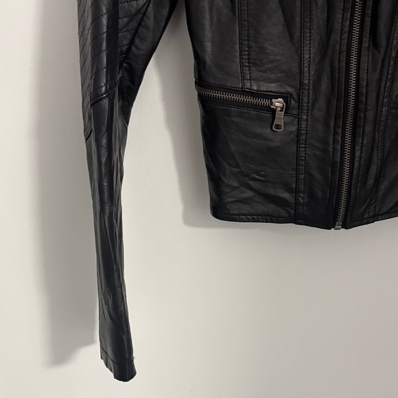 xhilaration Black Leather Women's Jacket - Picture 4 of 7